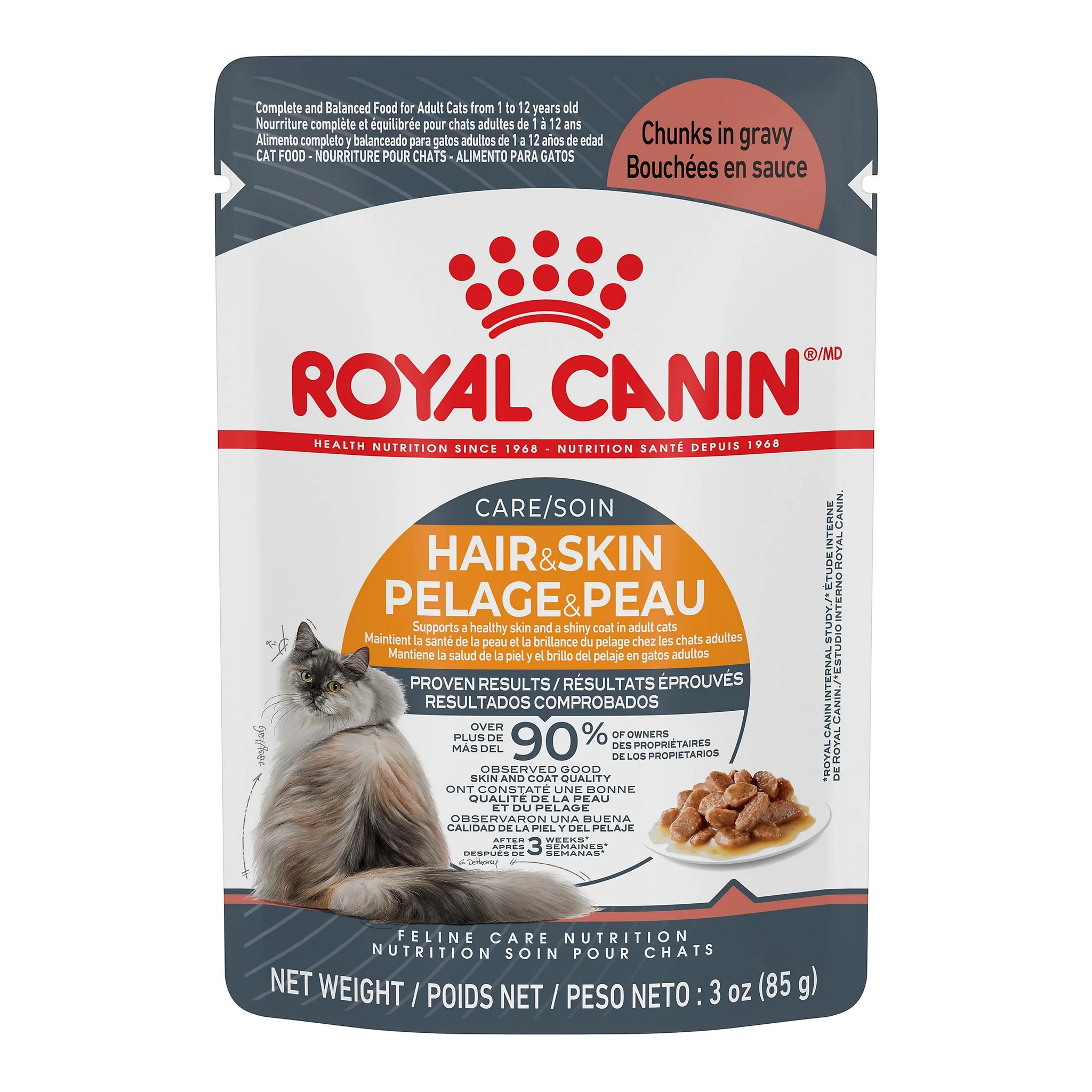 Royal Canin Hair & Skin Care Adult Wet Cat Food Pouches